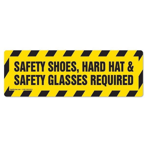 Safety Equipment Required 18in Non-Slip Floor Marker, 12PK, 16 in L, 16 in H, FD-2-R-16-12PK-99827